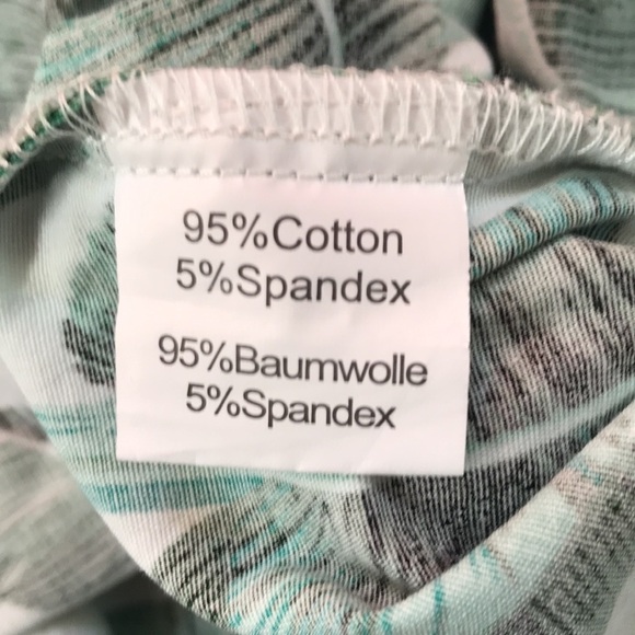 Grace Karin green & white tropical print sleeveless 60’s style circular dress - Picture 13 of 13